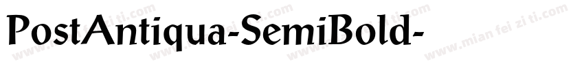 PostAntiqua-SemiBold字体转换