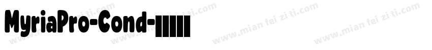 MyriaPro-Cond字体转换