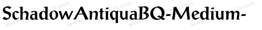 SchadowAntiquaBQ-Medium字体转换