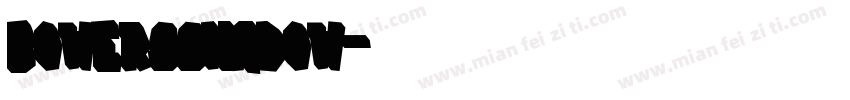 BowersShadow字体转换
