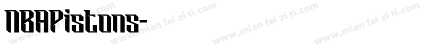 NBAPistons字体转换