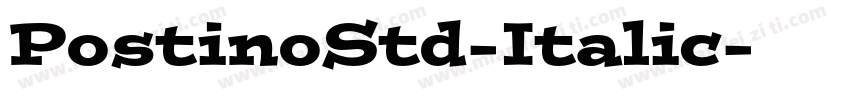 PostinoStd-Italic字体转换