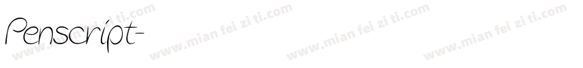 Penscript字体转换