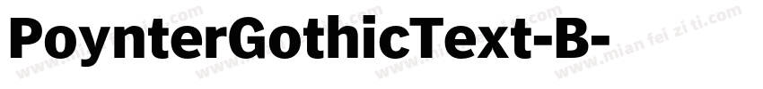 PoynterGothicText-B字体转换