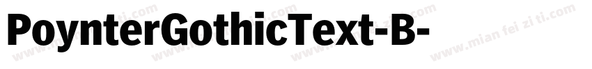 PoynterGothicText-B字体转换