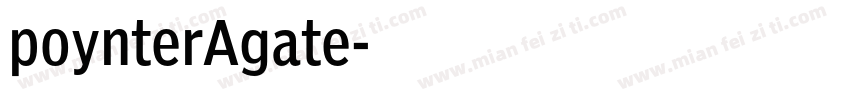 poynterAgate字体转换