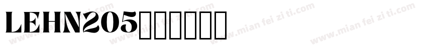 LEHN205字体转换