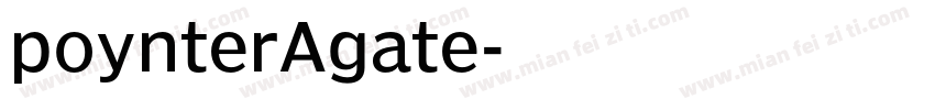 poynterAgate字体转换