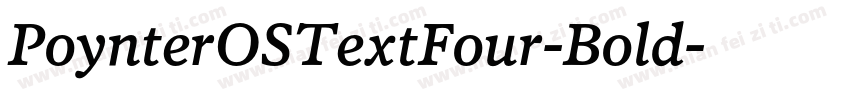 PoynterOSTextFour-Bold字体转换