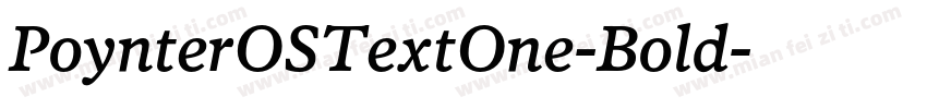 PoynterOSTextOne-Bold字体转换