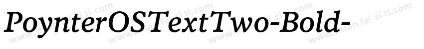 PoynterOSTextTwo-Bold字体转换