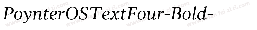 PoynterOSTextFour-Bold字体转换