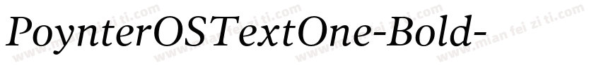 PoynterOSTextOne-Bold字体转换