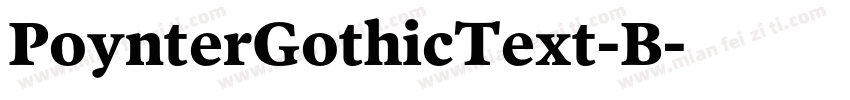 PoynterGothicText-B字体转换