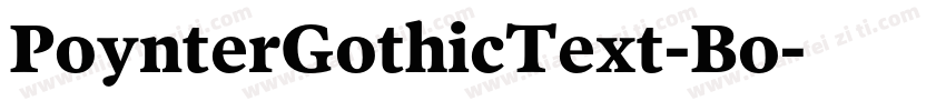 PoynterGothicText-Bo字体转换