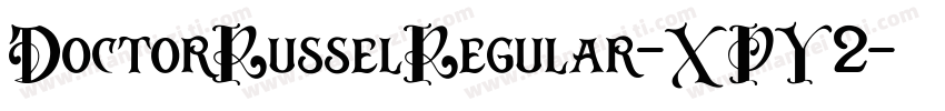 DoctorRusselRegular-XPY2字体转换