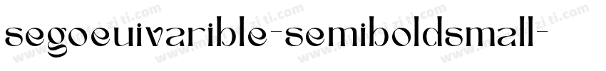 segoeuivarible-semiboldsmall字体转换