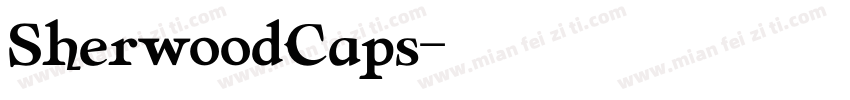 SherwoodCaps字体转换