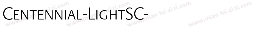 Centennial-LightSC字体转换
