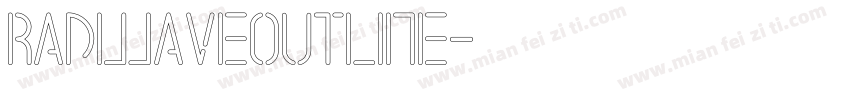 RadwaveOutline字体转换