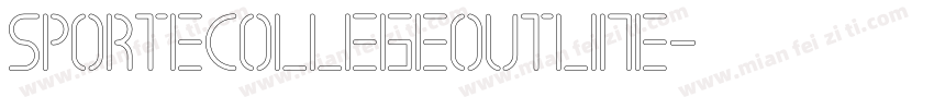 SPORTECOLLEGEOutline字体转换