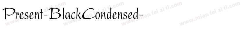 Present-BlackCondensed字体转换