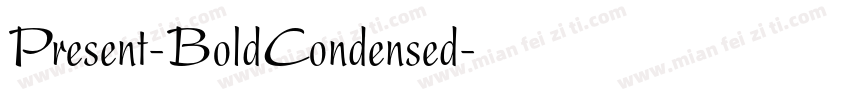 Present-BoldCondensed字体转换