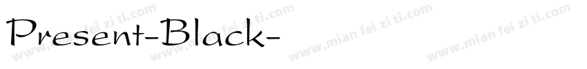Present-Black字体转换