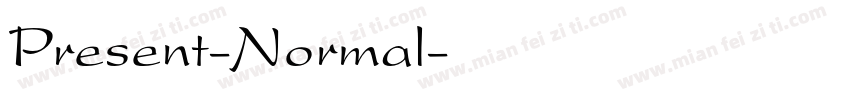 Present-Normal字体转换