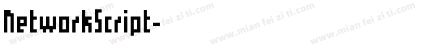 NetworkScript字体转换