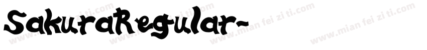 SakuraRegular字体转换