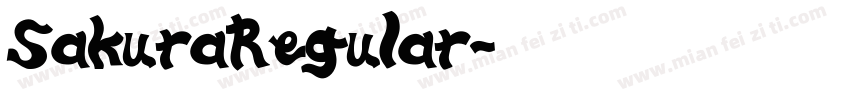 SakuraRegular字体转换