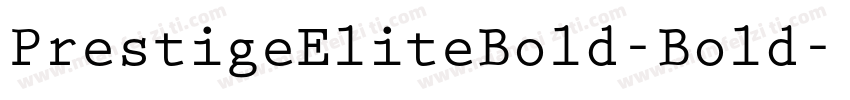 PrestigeEliteBold-Bold字体转换