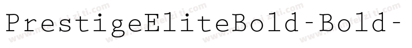 PrestigeEliteBold-Bold字体转换