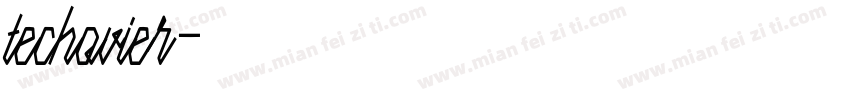 techovier字体转换