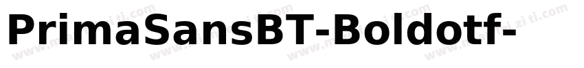 PrimaSansBT-Boldotf字体转换