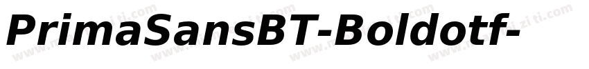 PrimaSansBT-Boldotf字体转换