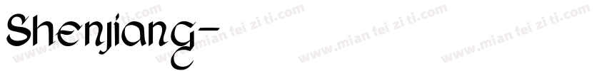 Shenjiang字体转换