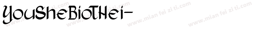YouSheBioTHei字体转换