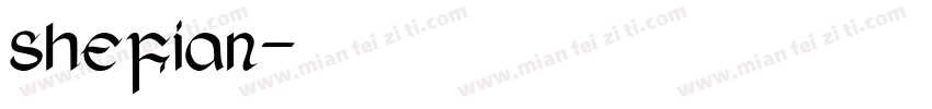 shefian字体转换