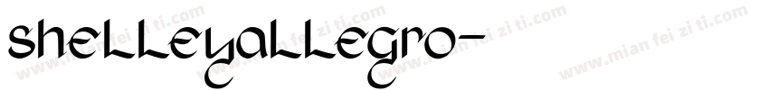 shelleyallegro字体转换