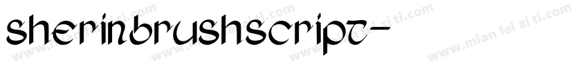 sherinbrushscript字体转换