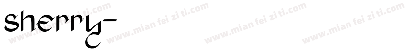 sherry字体转换