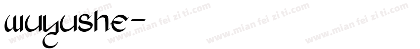 wuyushe字体转换