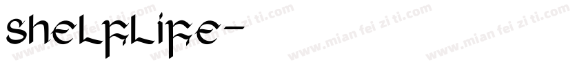 shelflife字体转换