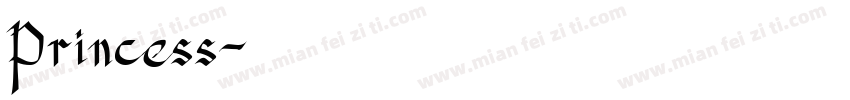Princess字体转换