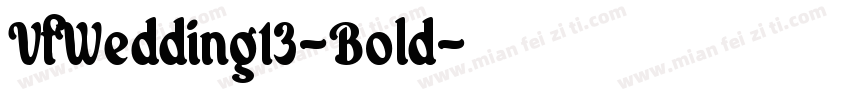 VfWedding13-Bold字体转换