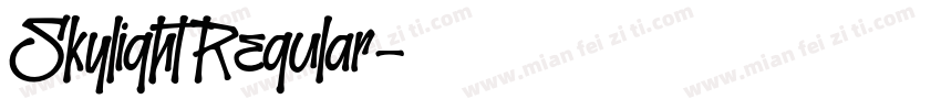 SkylightRegular字体转换