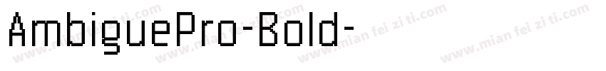 AmbiguePro-Bold字体转换