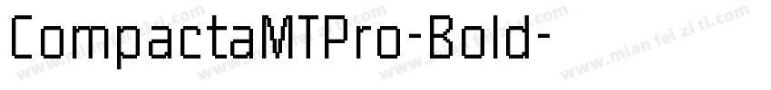 CompactaMTPro-Bold字体转换